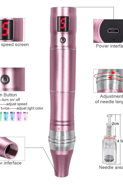 Microneedling pen for professionals